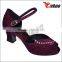 colors 7 all colors customized diamond sexy peep-toe dance shoes with satin/nubuck/pu material upper