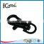 o shape black bag metal snap hook key ring