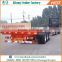 Hot sale tri-axle skeletal chassis semi trailer 20ft 40ft container moving trailer