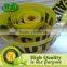 pe woven cloth logo print caution tape