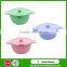 Hot sell promotion gifts unbreakable microwave silicone bowls