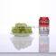 Set 7 Clear Round Flat Glass Decorative Dish Plate