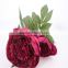 SJ20170059 artificial red wine silk fabric peony flower for indoor decoration