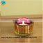 decorative colored glass tealight candle holder small size candle jar