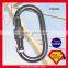 2442KSG Screw Lock 25kN Galvanized Steel Oval Carabiner