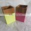 2016 fashion square Bamboo kitchen utensil holder withe colour