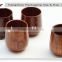 Handmade wholesale top quality wooden tea cup without handle