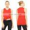 Muscle tank tops Women scoop neck Soft Fabric Front Knot HIGH LOW MUSCLE TANK women workout tops