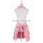 100% Cotton Canvas Apron Adjustable Neck Waist Ties Trendy Three Layers Custom Apron of Ruffles Apron For Cooking Baking BBQ