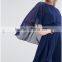 OEM Service Supply Type And Evening / Formal Dresses Type Elegant Evening Dress/ Navy Chiffon Dip Back Cape Mini Dress