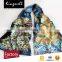 Custom Chinese Dragon Style of Digital Printed Silk Scarf for Men in Spring