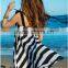 Summer Womens Dresses New Arrival 2016 Black &white Stripe Sexy Sling Beach Sundress Plus Size Dress