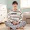 Hot sale couple lovers sleep wear mature sleeping wear for winter comfortable pajamas