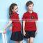 Custom Unisex Summer Red Color Polo School Uniform Shirt
