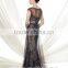 black lace deep v neck off shoulder mother bride elegant evening summer dresses