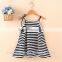 High quanlity mummy and daughter stripe clothes girls frocks designs wholesale new model western style dress