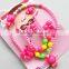 cute carton beads little girl necklace DIY beads children jewelry customized candy bead children necklace kids accessories