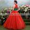 MGOO High Fashion Chinese Style Red Color Halter Maxi Prom Dress Ball Gown Tulle Green Toast Dress YDYS15B0083