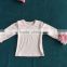 LY-083 soild color baby cotton shirts long sleeve top icing girl ruffle shirts toddler kids clothing boutique 2016