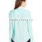 Women's Pink,Orange,Blue Double Button Blouse