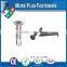 Taiwan M3 M12 M2.5-0.45 x 8mm DIN 7985 Phillips Drive Pan Head Grade A2 Stainless Steel Machine Screw with Hex Double Lock