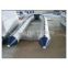 White and Grey Plywood Floor Inflatable Boat