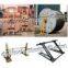 Hydraulic lifting jacks for cable drums