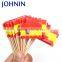 China Wholesale Custom Logo Printing Wooden/Bamboo Cocktail Disposable Toothpick Flags Fruitpick flag