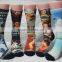 OEM 360 women heat Sublimation printing socks printing crew sock