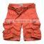 2016 Top Quality Wholesale Custom Mens Chino Cotton Cargo Shorts with 6 Pockets