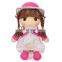 Red Dress Up Cute Stuffed Soft Toy Plush Girl Doll Beautiful Pretty Custom Rag Doll