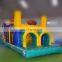 Factory Price 2 Lanes Inflatable Interactive Sport Games,Inflatable Obstacle Course With Bungee Run Way For Sale