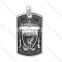 2017 stainless steel Vintage jewelry premier league tag pendants charms