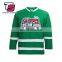 Customized Fans GREEN Ice Hockey Jersey For Your Own Sytle