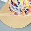 2016 new custom design cotton 6 panel leopard-print snapback hat and cap