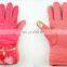 Fashion Cheap Winter warm leather driving gloves for ladies