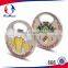 Custom Cut out Challenge Coin with Gold plating