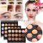 Professional 15 Color Concealer makeup foundation palette