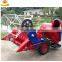Mini combine wheat rice paddy harvetsing threshing all in one machine