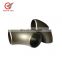 steel pipe and pipe fittings 3A DIN SMS ISO sanitary 304 316L stainless steel 90 degree elbow