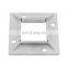 304 316 Baluster Square Post Stainless Steel Handrail Base Plates