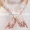 Instyles 2015 New White Satin Lace Beads Fingerless Wedding Dresses Bridal Gloves