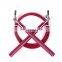 Adjustable OEM Rose Red Cross Fit Pvc Speed Skipping Aluminum Handle Jump Rope