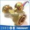 All kind of CW602N brass fitting 3 way female tee cross copper pipe fitting tube connector