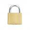 High quality anti cut anti rust solid brass body hardened shackle brass padlock medium type safety padlock for outdoor