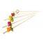bamboo skewer flower Rose Flower Fancy Toothpicks for Appetizers 4.7 Inch Long