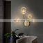 Modern design simple and creative copper led wall lamps for decoration