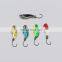 Fast delivery 28mm 2.5g 3D eyes with single hook metal VIB Artificial Bait fishing lure