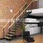 Modern Stainless Steel Handrail Design for Stairs Floating Straight Stair Interior Staircase