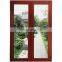 China suppliers aluminum double glazing casement door screen door with mosquito net